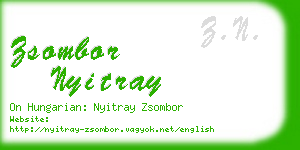 zsombor nyitray business card